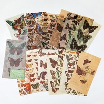 빈티지 다이어리 미니 스크랩북 종이 카드 만들기 DIY 스크랩북/앨범/카드/일기/노트/선물 수제 장식 용품 20 장, [06] 6