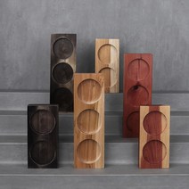 소스볼 받침 AA 2구 우드 원목 소스컵 양념 종지 받침대 트레이(주, 3구 소스볼 받침 티크 (198204)