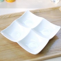아트 직사각나눔접시 정사각나눔접시 소 중 대, 1개, 정사각4절22cm(대)