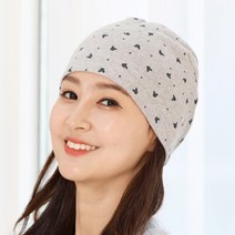 면스판 기모 미키별 비니 두건모자