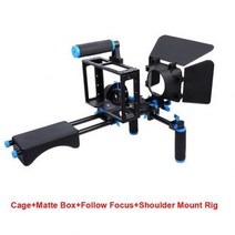 [해외] YELANGU DSLR RIG 카메라 케이지 키트 숄더 스태빌라이저 시스템 비디오 장비 CANON 5D MARK III IV 6D 7D NIKON D72 SONY A7 G, D222
