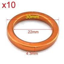 바이크 오토바이 용 머플러 배기 가스켓 49cc 50cc 60cc 70cc 80cc 110cc 150cc 125cc 스쿠터 자전거 ATV 10 개, Small type