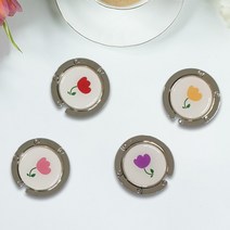 튤립 책상 카페 사무실 휴대용 가방걸이 가방행거, 02 옐로우