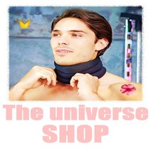 거북목 목견인 압박 찍찍이 벨트 목통증 지압 마사지 스트레칭, 블랙 FREE(L)