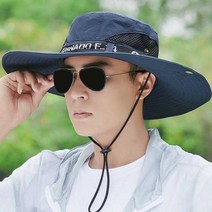 남자 40대 50대 야외 활동 필수템 넓은 사파리 모자 중년 챙넓은썬캡 트레킹패션 봄여름나들이모자