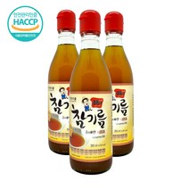 고소한 국산 참기름 100% 참깨 기름 350ml, CJF001-6_국산 참기름 350ml