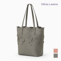 올리비아로렌 페미닌 펀칭 쇼퍼백__VYCUBWM3211