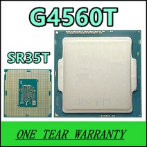듀얼 코어 스레드 CPU 프로세서 G4560T SR35T 2.9 GHz 3M 35W LGA 1151, 한개옵션0