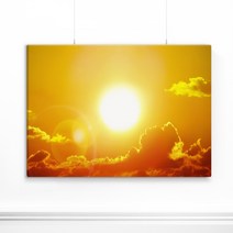 [인메이블] 황금빛 일출 그림 태양 풍경화 새해 풍수 인테리어 풍경 사진, 01.[I]황금빛일출, 캔버스+올림액자[원목], 소형6호