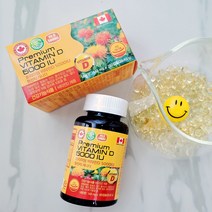 프리미엄 비타민 D 5000IU 캐나다 온가족영양제 어린이 임산부 고함량 고용량 비타민결핍 써니디 홍화씨유, 1개