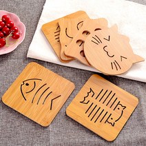 유니즈 우드 나무 원목 냄비 받침대 받침, 플라워+유니즈 텀블러 수세미