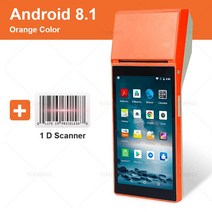 안드로이드 POS PDA 터미널 열 무선 모바일 프린터 58mm 영수증 BT 빌 와이파이 NFC 스캐너 올인원 시스템, 03 Scanner Version_03 영국 플러그
