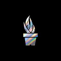 자동차포인트 00880 알로에화분 튜닝스티커, M, 레드