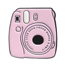 여성 카메라백 백팩 배낭 책 카메라 휴대 전화 CD 에나멜 핀 사용자 정의 배지 핑크 소녀 브로치 옷깃 데님 셔츠 칼라 쥬얼리 선물 키즈