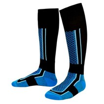 스키 스노우 보드 양말 남녀공용 보온 하이킹 스포츠 길고 따뜻한 압축 겨울 쌍, 2.Ablue