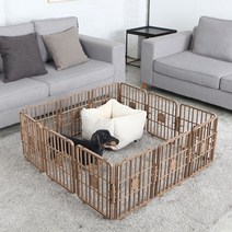 펫토리아 한칸뚝딱 스마트 울타리 일반 A-Type 12P 펄브라운