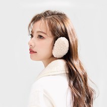 1+1 구우스 추운 한겨울에도 하나도 안춥귀 따뜻한 분리형 귀마개 2p, 고급형, M, 화이트
