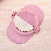 만두기계 2In 1 만두 금형 DIY 주방 메이커 수동 스킨 프레서 래퍼 기계 도구, 05 분홍색