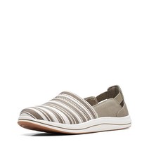 Clarks 여성용 Breeze Step Ii 로퍼 올리브/화이트 직물