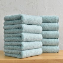 [코튼앨리] 호텔 수건 40수 200g 코마사 타올, 민트, 10장