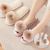 푹신한 천실내화 2p 앞막힘 발소리 미끄럼방지 거실 실내 쿠션 슬리퍼 호텔 어린이집 매장, 밍크핑크+(앞막힘)밍크펄핑크
