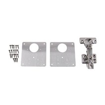 1+1 씽크 붙박이 경첩 수리세트 보강판 + 경첩, 1+1)2개