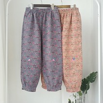 [엄마옷사랑] 국산 봄 가을 엄마 할머니 면 나염 밴딩 항아리바지 생활한복 70대 80대 개량한복 법복바지 빅사이즈옷 어버이날 선물