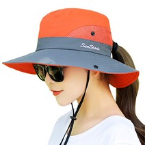 올포디움 벙거지 등산모자 사파리 정글모, 썬쉐이드벙거지모자(오렌지)