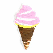 소프트 아이스크림 반전 스팽글 와펜 SPYW-101