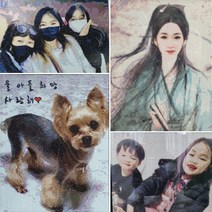 국내 사진 보석 십자수 큐빅 비즈아트 도안 액자형 주문제작 DIY 명화 어린이 아이돌, 10, 1개