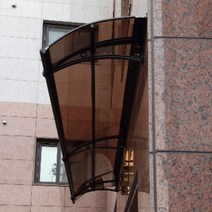 캐노픽스 450x3500 카페 출입구 주차장 창문 비막이 차양막 캐노피시공 자가설치 가능, 그린, 그레이, 은백색(기본색상)