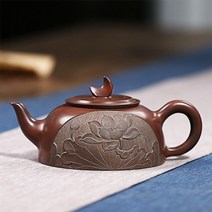 티포원 차 주전자 도자기 명품 210ml nixing 찻 필터 찻 Lotus Banyue 수제 nixing 점토 맞춤형 선물 정통 Banyue 찻 iere 티팟, 원래 색상