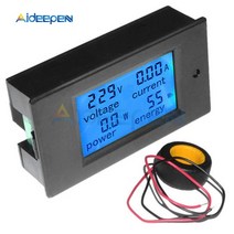 AC 220V 80V ~ 260V 100A 단상 디지털 전류계 전력 에너지 전압계 전류계 볼트 와트 Kwh 테스터 미터, 협력사