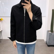 애드매이브 남녀공용 스판원단 미니멀 사선 트러커자켓 3color