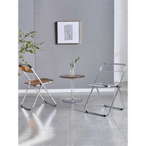 인테리어 의자 편한 식탁 카페 디자인 아크릴 싱글, 빨간색 면