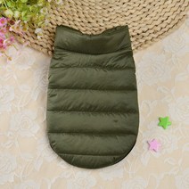 큰강아지옷 Warm Pet Dog Vest Clothes Chihuahua Pug Clothing Jacket Autumn Winter Coat Outfit For Sma, 01 Green_05 XL