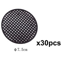 2.5cm 둥근 꽃 식물 냄비 구멍 메쉬 바닥 패드 트레이 분재 그리드 매트 배수 스크린 30/50 개, 03 Dia 7.5cm 30pcs