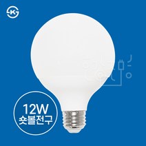 동양조명 LED 볼전구 숏타입 12W E26, 1개, 주광색