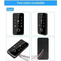 rfid nfc 복사기 태그 리더기 스티커 도어락 휴대용 카드 스마트 TuYa 앱 액세스 제어 기계 휴대폰 원격, 02 black