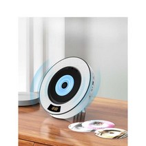 벽걸이 CD플레이어 리모컨 아날로그 감성 화이트, DVD 블루투스 그레이