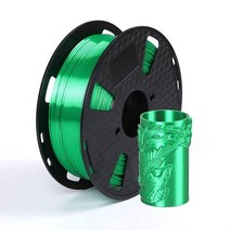 실크 핑크 PLA 3D 프린팅 필라멘트 1.75mm 1KG 1kg2.2파운드 스풀 샤인 실키 샤이니 메탈릭 메탈 로즈 골드 CC3D, Silk Jade Green
