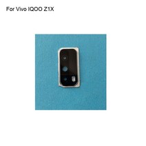 카메라렌즈 호환 컨버터 카메라용품Vivo IQOO Z1X 후면 카메라 유리 렌즈 + 커버 원형 하우징 부품 Z 용, 02 2 in 1 Blue