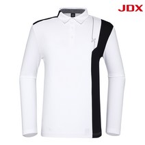 JDX 남성골프웨어 남자 가을 스판티셔츠 코트나 배색 제에리 티 X1TLT3403WH