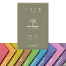 인터바겐 아로마스퀘어 사쉐 트리 방향제 옷장 실내 차량용 걸이형 행낭 디퓨저, 화이트 머스크 S(10g), 1개