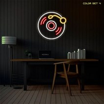 네온사인 무드등 네온간판 인테리어 파티 조명 Ineonlife-네온 사인 녹음 스튜디오 DJ 비닐 레코드 LED 벽, 한개옵션1, 05 red