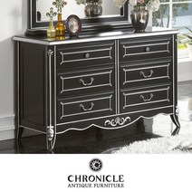 크로니클 블랙엔틱 수입가구 누아네 1200 3단서랍장 CSC-5214