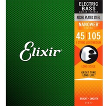 Elixir 엘릭서 나노웹 니켈 4현 베이스기타줄 045-105 [14077]
