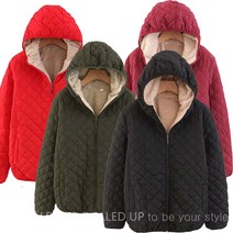 활동성 좋은 누빔 퀼팅 여자 퍼안감 외출 점퍼 5색