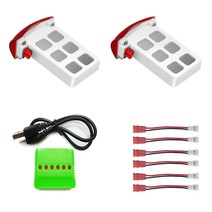 WDS1 X5UW 드론부품 드론배터리, 25. (WDS1) 카트리지2개+6in1충전+6젠더