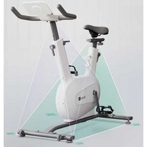 소형 실내자전거 스피닝 전신 유산소 운동 기구 홈트, 화이트 미니-Ai지능형 저항조절(컴팩트한크기)